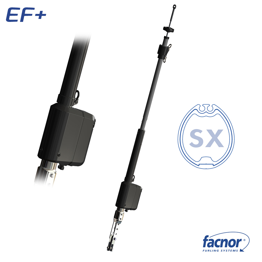 Enrouleur Electrique EF+550 24V / 20M50 pour étai Ø14mm (ajouter kit  lattes/cardan/axe) - Facnor