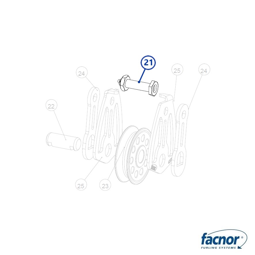 Poulie de Mouflage Pour Emmagasineur Facnor FX/FX+